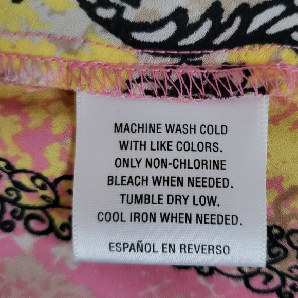 Style & Co. Petite Women's Floral Print Boho Style 3/4 Sleeve Flowy Blouse PL - Picture 10 of 14